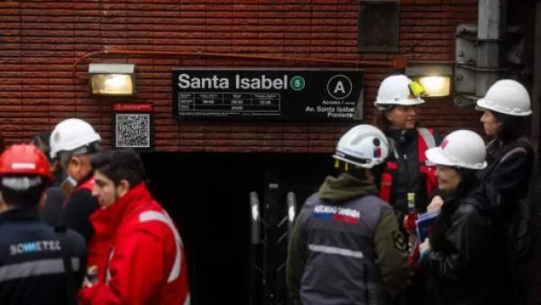 Incendio en el Metro de Santiago