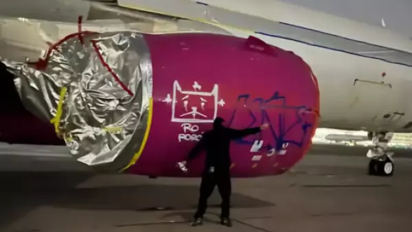 ¿Quiénes son los detenidos por vandalizar un avión en el Aeropuerto de Santiago?
