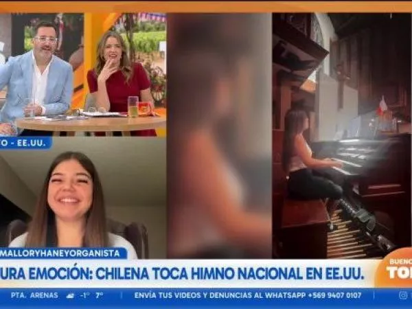 Pura emoción: chilena toca el himno nacional en Estados Unidos